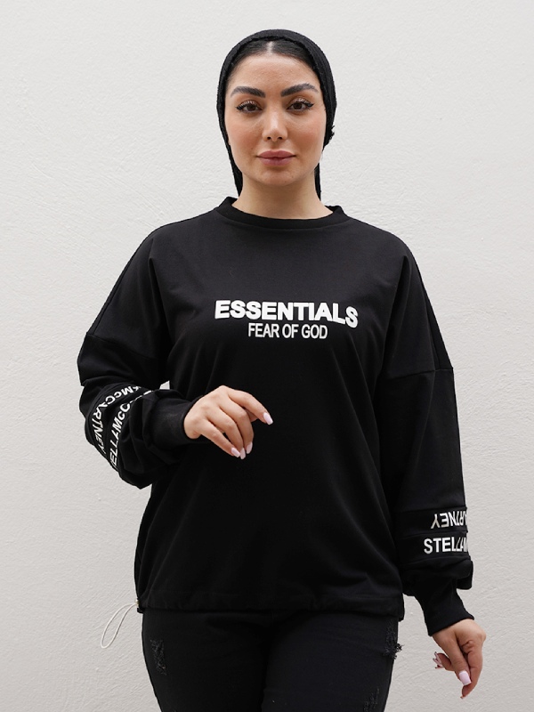 بلوز زنانه آستین بلند طرح دار مدل 8467